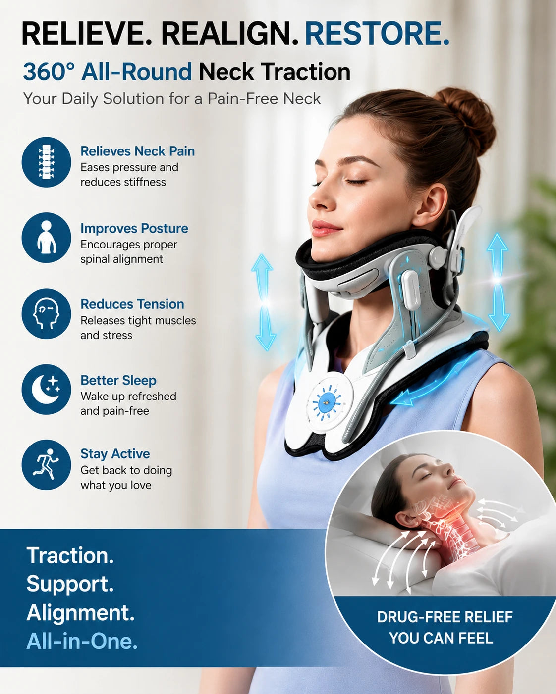 Neuroflex Relief Cerviflex Neck Stretcher with Airbags